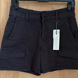 Sanctuary Black Cargo Utility Shorts